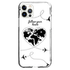 Map Case For Apple iPhone 12 iPhone 11 iPhone 12 Pro Max Unique Design Protective Case and Screen Protector Shockproof Back Cover TPU