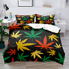 Maple Leaf Duvet Cover Set Twin Full Queen King size 2/3 Piece Bedding Set with 1 or 2 Pillowcase(Single Twin only 1pcs) miniinthebox