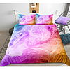 Marble Halo Duvet Cover Set Black Pink Blue Orange Psychedelic Swirl Pattern Boho Hippie Boys Girls Bedding Sets(Include 1 Duvet Cover and 1or 2 Pillowcases)