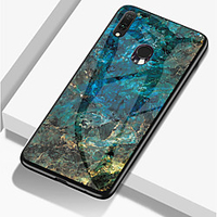 Marble Phone Case for Samsung Galaxy A70 A50 A30 A20 A10 Tempered Glass PC Agate Back Cover TPU Soft Edge Case for Samsung Galaxy A9 2018 A8 Plus 2018 A8 2018 A7 2018 A6 Plus 2018