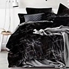 Marble Print 3-Piece Duvet Cover Set Hotel Bedding Sets Comforter Cover with Soft Lightweight Microfiber , Full/Queen/King(Include 1 Duvet Cover and 1or 2 Pillowcases)