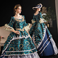 Maria Antonietta Retro Vintage Rococo Medieval Vacation Dress Dress Felt Hats Kentucky Derby Hat Women