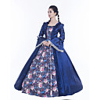 Maria Antonietta Retro Vintage Rococo Vacation Dress Dress Masquerade Women