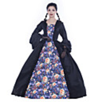 Maria Antonietta Retro Vintage Rococo Vacation Dress Dress Masquerade Women