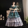 Maria Antonietta Vintage Rococo Medieval Vacation Dress Winter Dress Party Costume Masquerade Women