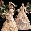 Maria Antonietta Vintage Rococo Medieval Vacation Dress Winter Dress Party Costume Masquerade Women