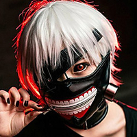 Mask Inspired by Tokyo Ghoul Ken Kaneki Anime Cosplay Accessories Mask Leather Halloween Costumes
