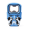 Maske Metal Oil Lighter with Wine Opener - Blue