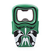 Maske Metal Oil Lighter with Wine Opener - Green