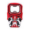 Maske Metal Oil Lighter with Wine Opener - Red