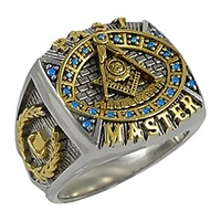 masonic past master ring 18k gold plated unique design freemasonry man handmade ktr-13 (13)