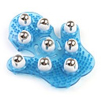Massage Glove with 9 360-degree-roller,  3 Random Colors