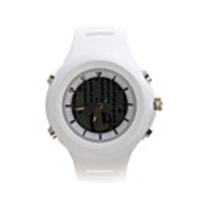 Matrix Style LCD Falling Numbers Fashion Watch (White)