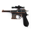 Mauser Gun Shaped Lighter with Red Laser Light (Copper)