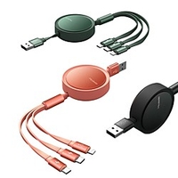 MCDODO Micro USB Lightning USB C Cable 1 to 3 Quick Charge 3 A 1.2m(4Ft) TPE For Samsung Xiaomi HuaweiPhone Accessory miniinthebox