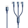 MCDODO Micro USB Lightning USB C Cable Braided 1 to 3 Quick Charge 3 A 1.5m(5Ft) 1.2m(4Ft) Nylon TPE For Samsung Xiaomi HuaweiPhone Accessory miniinthebox
