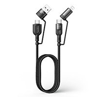 MCDODO Micro USB Lightning USB C Cable Braided 1 to 4 Quick Charge 3 A 1.2m(4Ft) Nylon TPE For Samsung Xiaomi HuaweiPhone Accessory miniinthebox