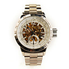 Mechanical Self-winding Luminous Wristwatch Golden White