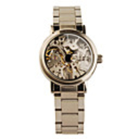 Mechanical Self-winding Wristwatch with Black Silvery Hand For Women