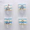 Mediterranean Retro Decoration Ocean Style Small Hook Sailboat Hanging Decoration Ship Anchor Wall Hanging