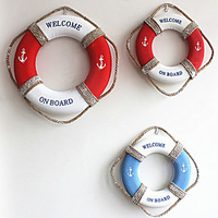 Mediterranean Retro Life Buoy Wall Decoration Accessories Foam Swimming Ring Bar Kindergarten Pendant