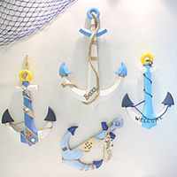 Mediterranean Ship Anchor Hanging Ornament Gift Gift Antique Wall Handicraft Pendant