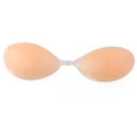 Medium Thickness Silicone Backless Strapless Self-Adhesive Bra - Nude Color (B Cup)