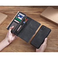 MEGSHI Case For Apple iPhone 11 Pro Max / iPhone XS Max / iPhone 8 Plus Wallet / Card Holder / Shockproof Full Body Cases Solid Colored PU Leather