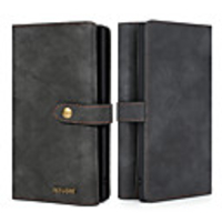 MEGSHI Case For Samsung Galaxy S20 / S20 Plus / S10 Plus Wallet / Card Holder / Shockproof Full Body Cases Solid Colored PU Leather