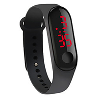 Men and Women Digital Watch Automatic self-winding Sporty Stylish Outdoor Water Resistant / Waterproof Digital White Black Blue / Two Years / Stainless Steel / Silicone / Dual Time Zones / Two Years