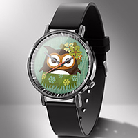 Men and Women Sport Watch Quartz Animal Pattern New Arrival Chronograph Analog Black Blue Yellow / One Year / Rubber