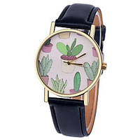 Men and Women Sport Watch Quartz New Arrival Chronograph Analog White Black Blushing Pink / One Year / PU Leather