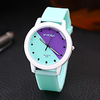 Men and Women Sport Watch Quartz New Arrival Chronograph Analog White Blue Purple / One Year / Silicone