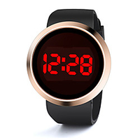 Men and Women Sport Watch Quartz Outdoor Calendar / date / day Digital White Black / One Year / Silicone / Chronograph