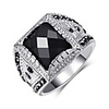 Men Band Ring Geometrical Black Alloy Hope Punk Trendy 1pc 7 8 9 10 / Men