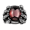 Men Band Ring Synthetic Ruby Silver Titanium Steel Steel Stainless Fashion 1pc 8 9 10 11 / Men