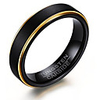 Men Ring Classic Black Tungsten Steel Joy Stylish 1pc 7 8 9 10 11 / Men