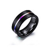 Men Ring Classic Black Tungsten Steel Joy Stylish 1pc 7 8 9 10 11 / Men