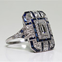 Men Ring Cubic Zirconia Classic Blue Copper Ladies Fashion 1pc 6 7 8 9 10 / Women