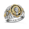 Men Ring Engraved Gold Tungsten Steel Totem Series Indian Fashion Hip-Hop Streetwear 1pc 7 8 9 10 11 / Men