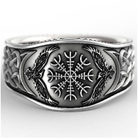 Men Ring Geometrical Silver Silver-Plated Flower Vintage 1pc 7 8 9 10 11 / Men