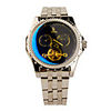 Men Stainless Steel Automatic Tourbillon Moonphase Watch Blue