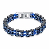 mens bikers bracelet stainless steel motorcycle bike chain bracelets 8.4 inch