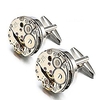 mens cufflinks mechanical watch movement shape steampunk cufflinks gifts for men