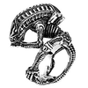 mens fashion jewelry rings,  316l stainless steel alien design animal ring for men (13)