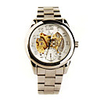Mens Mechanical Automatic Wrist Watch Luminous White Silvery