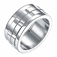 mens spinner rings womens,  wedding bands,  fidget ring,  stainless steel,  silver,  size 6