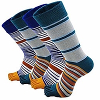 mens toe socks 3 pairs cotton athletic running five finger crew socks miniinthebox