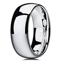 mens tungsten carbide unisex wedding bands rings in silver for men 8mm comfort fit vintage size 14 miniinthebox