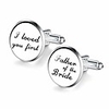 mens wedding cufflinks father of the bride gifts (i love you forever)